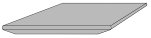 Tafelbladen Compact Exterior Wing Rusty Steel