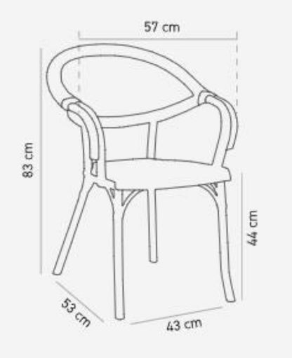 Stapelstoel Bistro Paris